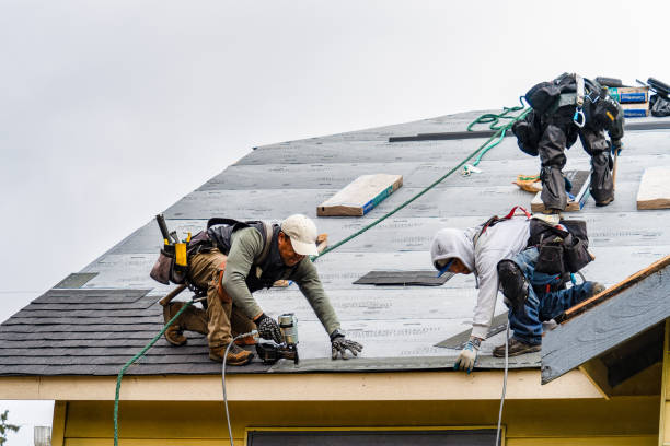 Professional Gutter Installation technician working in Sparta, WI